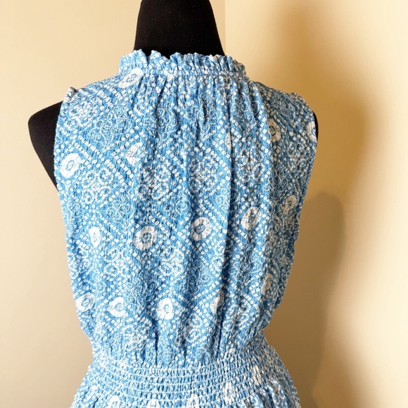 THML Nora Smocked Waist Print Dress M - Picture 12 of 15